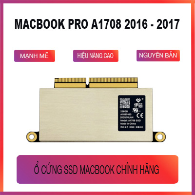 Thay SSD 128Gb Macbook Pro A1708 2017